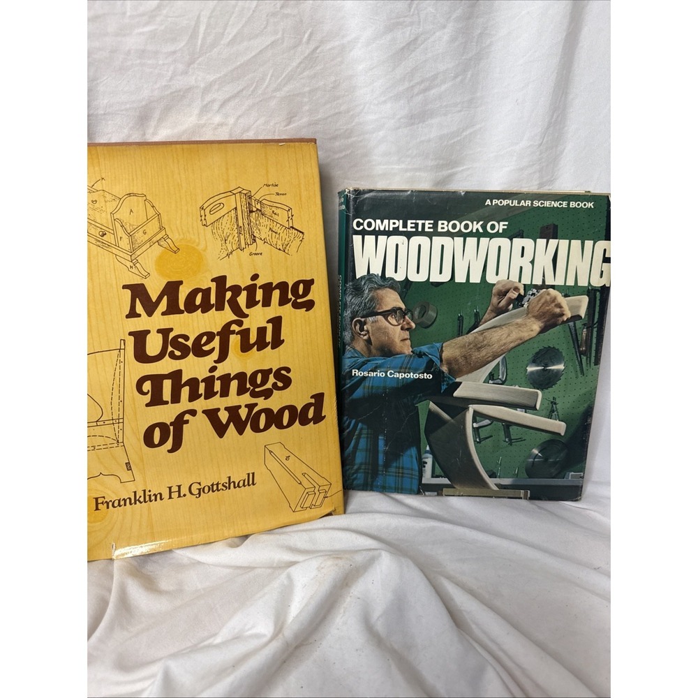Woodworking History Lot Books 2 Popular Science Making Useful Things Gothsalll